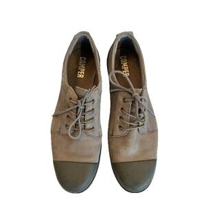 Camper Gray Suede Leather Comfort Platform Sneaker Women Size 39/ 9